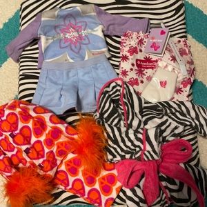 assorted american girl doll clothes